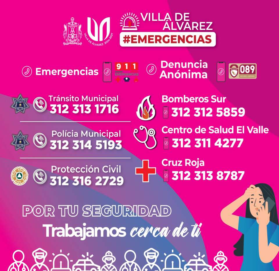 Teléfonos de Emergencia Villa de Álvarez