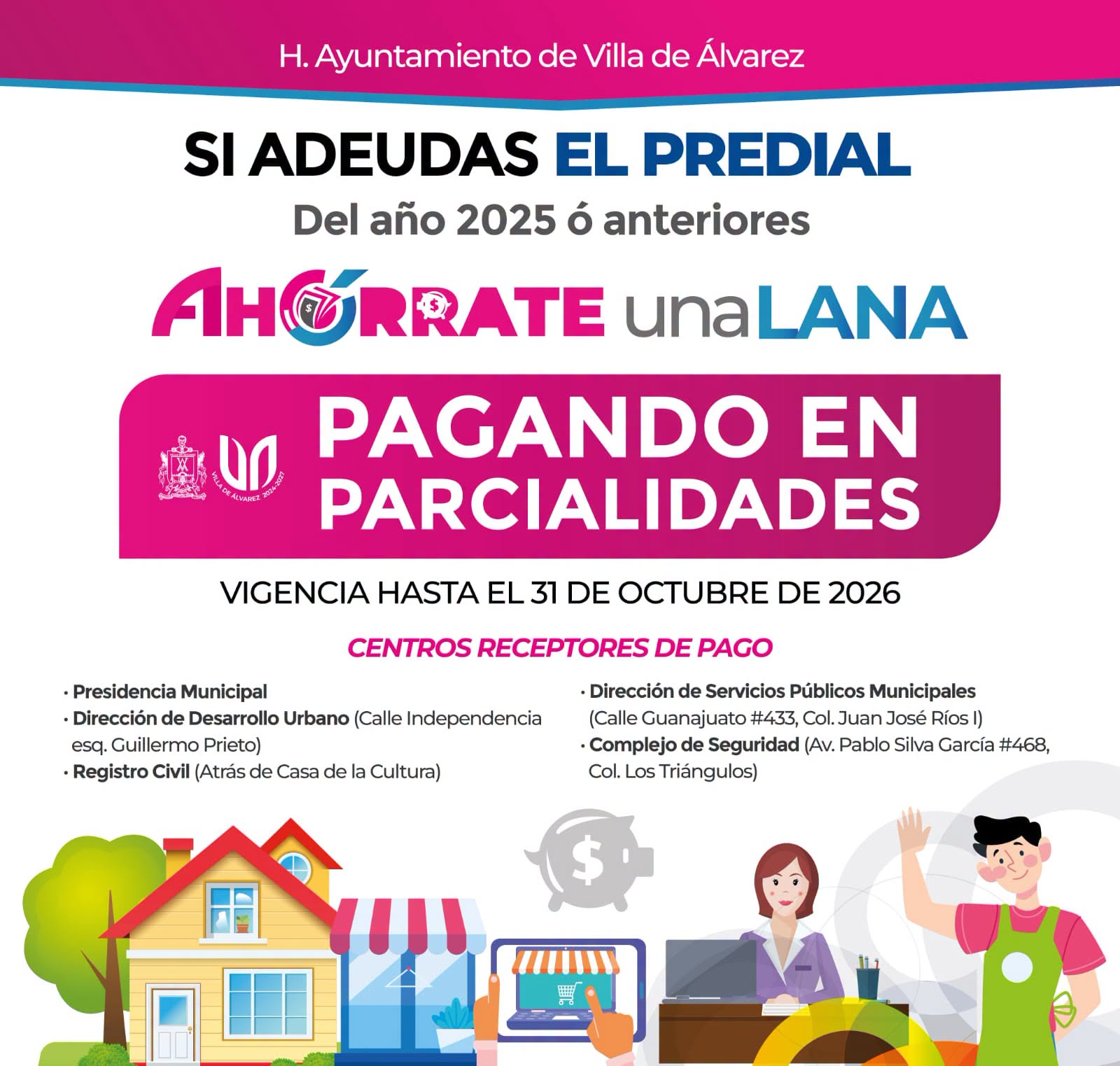 Vigencia hasta el 31 de octubre de 2026.
